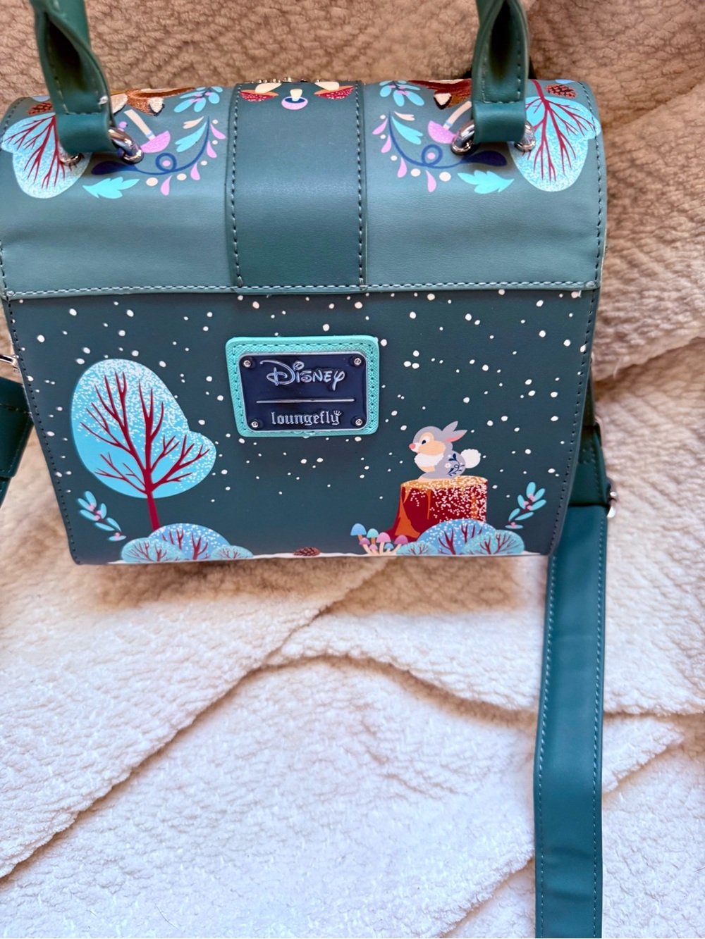 Disney x Loungefly Teal Bambi Crossbody Bag